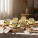 Coffee Cup and Saucer Set - 6 Pcs